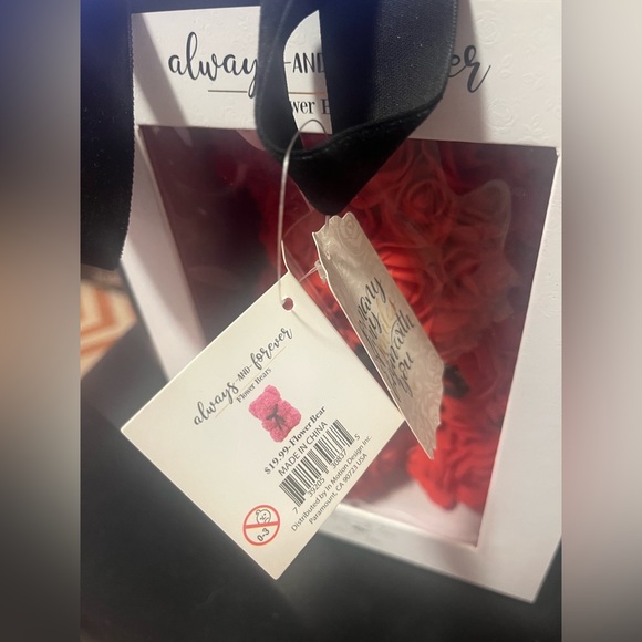 Always & Forever 🥀 Red Flower Bear 🐻 Still in Original Packaging! - Picture 2 of 6